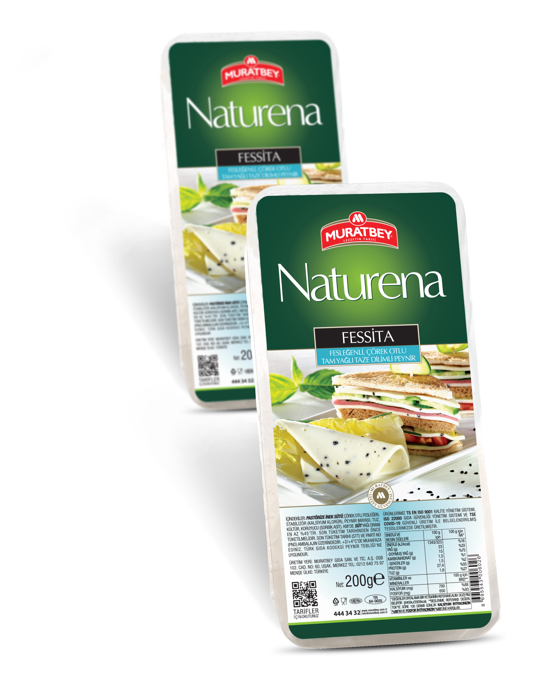 Muratbey Naturena Fesita Dilimli 200 gr