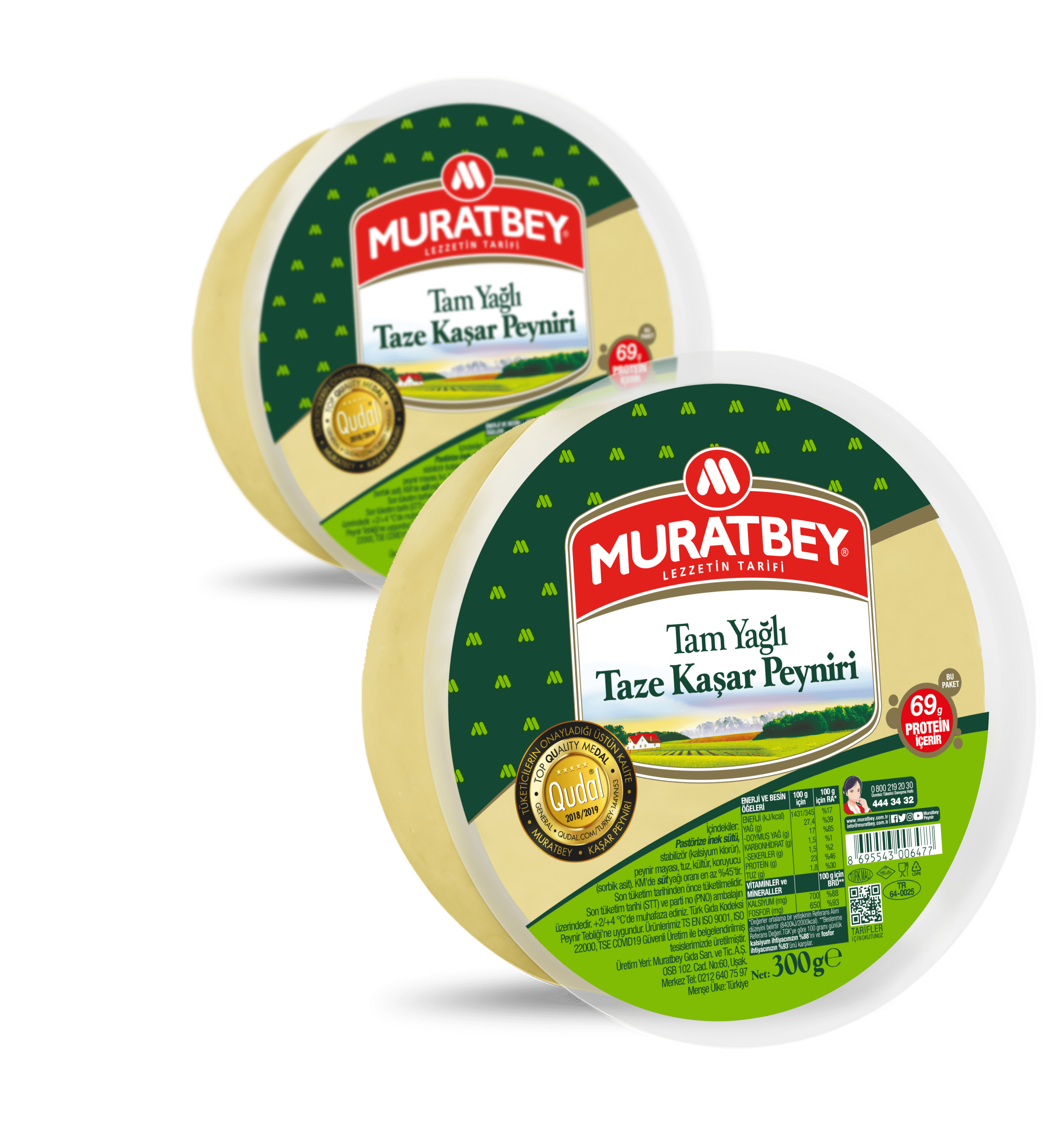 Muratbey Taze Kaşar 300 gr