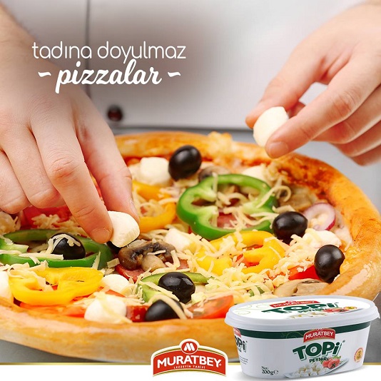 Muratbey Topi Peynirli Pizza Tarifi